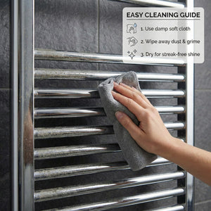 Heated Towel Rail 600x800mm – Wall Mounted Ladder Radiator