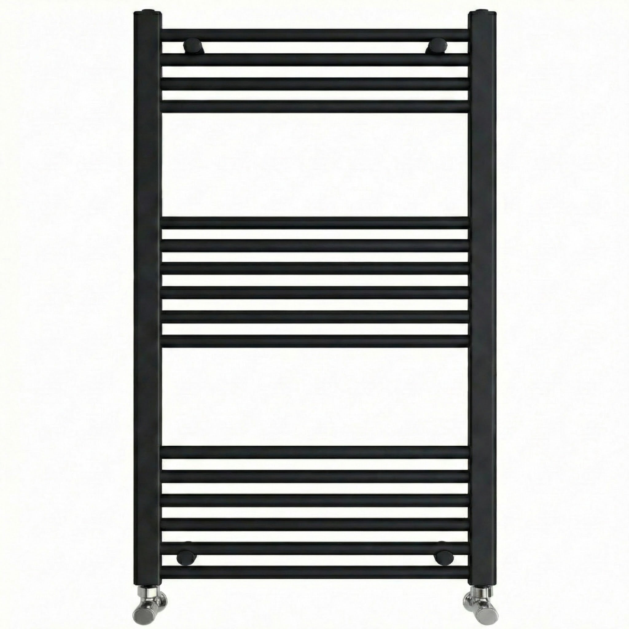 Black Heated Towel Rail 600x1000mm – Wall Mounted Ladder Radiator
