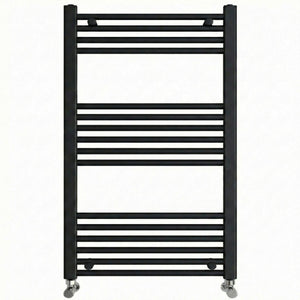 Black Heated Towel Rail 600x1000mm – Wall Mounted Ladder Radiator