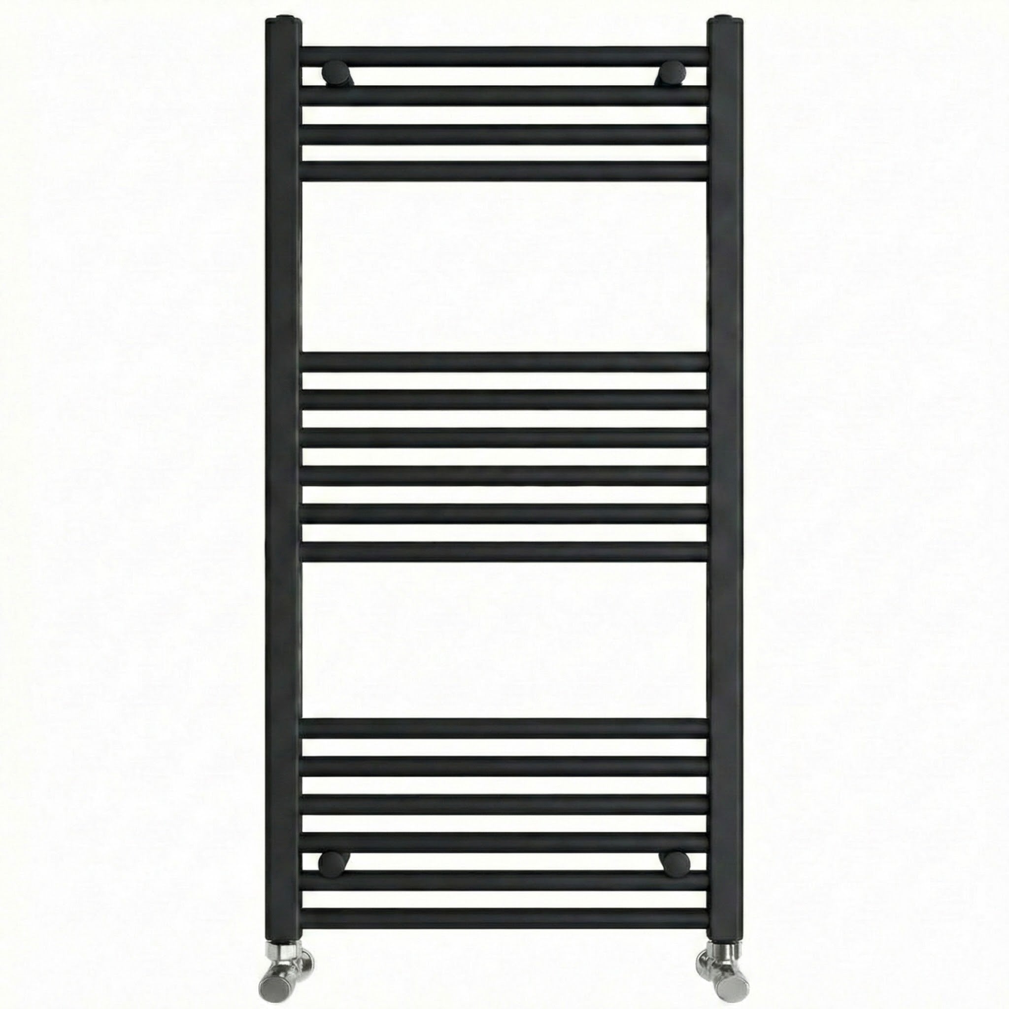 Black Heated Towel Rail 500x1000mm – Wall Mounted Ladder Radiator