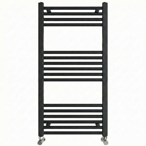 Black Heated Towel Rail 500x1000mm – Wall Mounted Ladder Radiator
