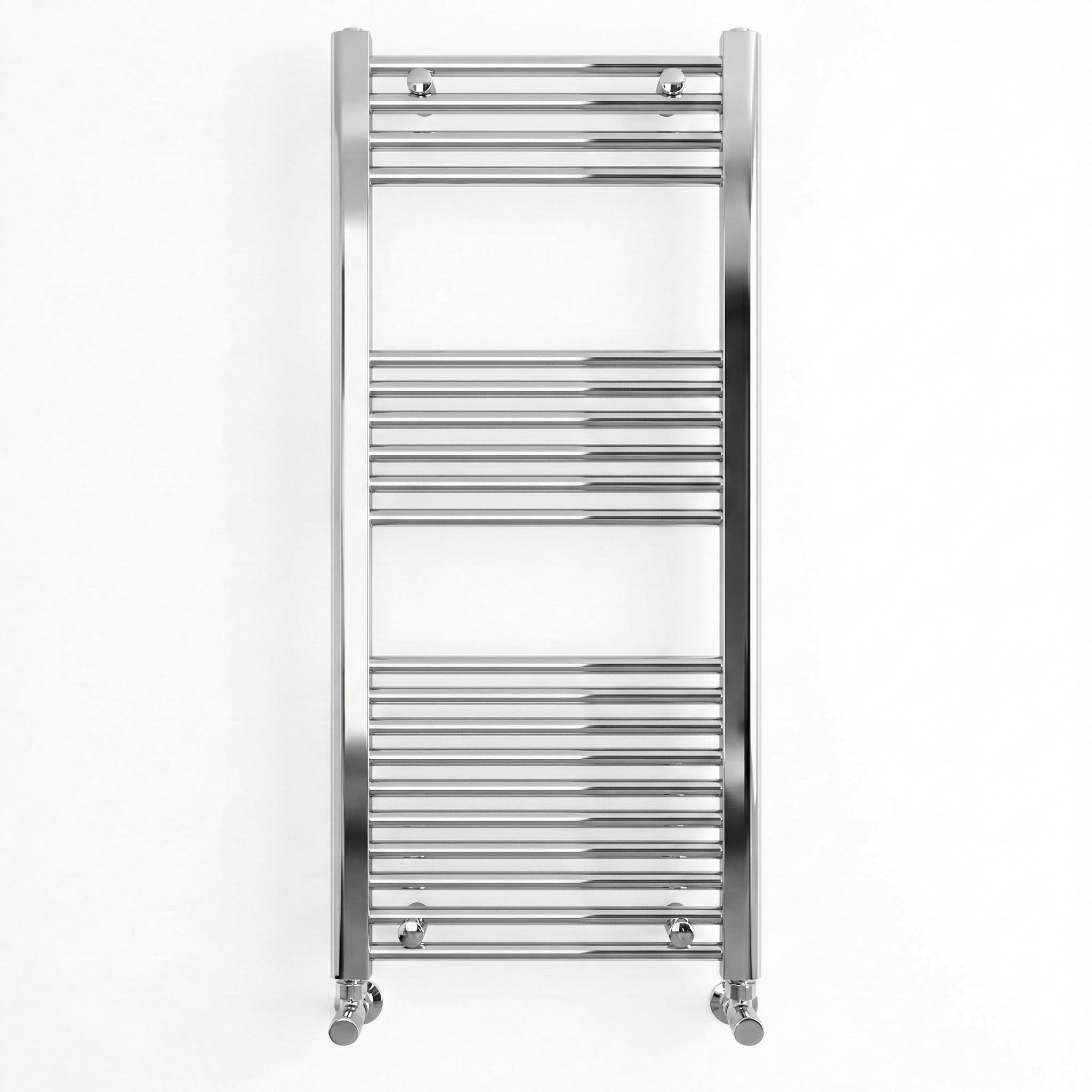 Heated Towel Rail – 500 x 1200mm – Straight Bars – Chrome