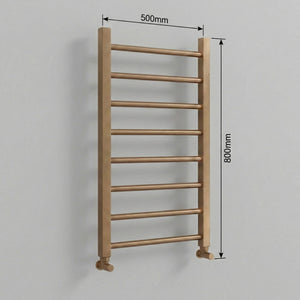 Heated Towel Rail –Bronze– 500 x 800mm – Straight Bars