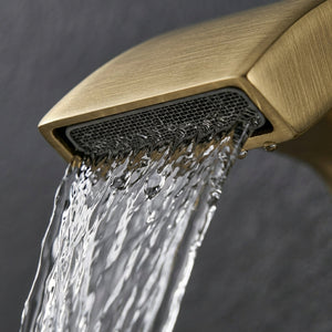 Vista Bath Filler – Brushed Brass