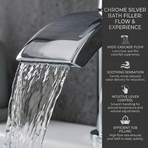 Capri Modern Bath Filler Tap