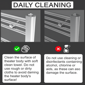 Chrome Heated Towel Rail 500x1200mm – Wall Mounted Ladder Radiator
