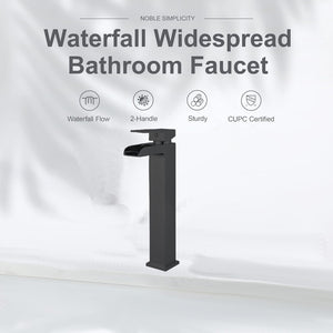 High Rise Mono Basin Mixer Tap – Black
