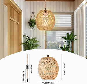 Hanging Lamps Rattan Pendant Light