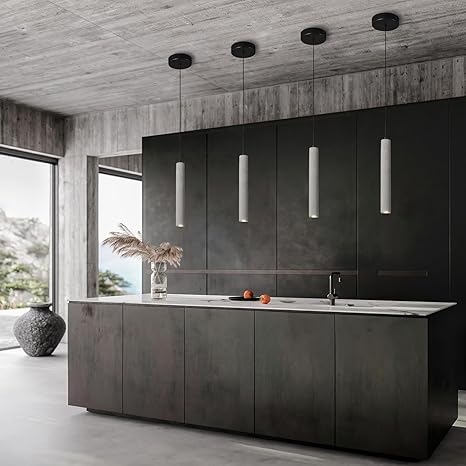 Concrete Linear Pendant