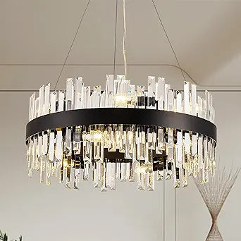 Black Crystal Chandelier