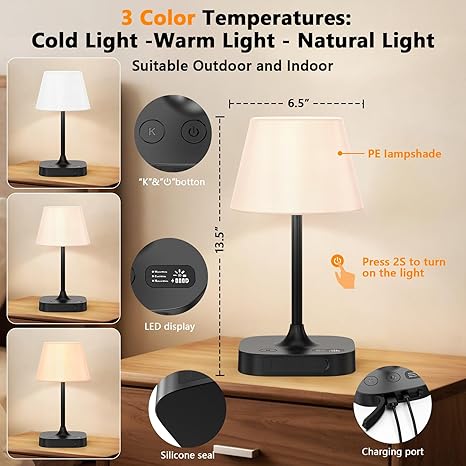 Outdoor Table Lamp - 8000mAh