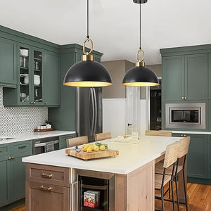 12.2 Inch Matte Black Pendant Lights