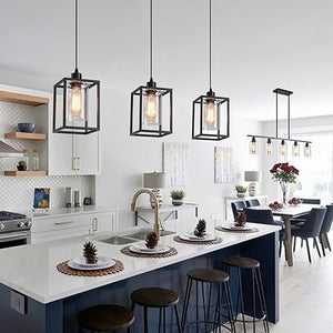 3 Pack Black Pendant Lights