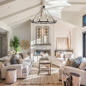 Black Wagon Wheel Chandelier