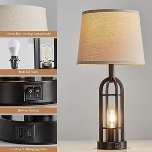 Black Table Lamps for Living Room