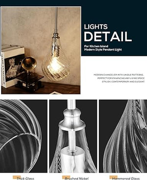 TENGXIN 2 Pack Pendant Lights