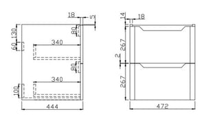Serena 500 Wall Hung Vanity Unit