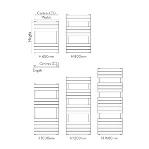 Milo 400X650 Black Towel RAIL