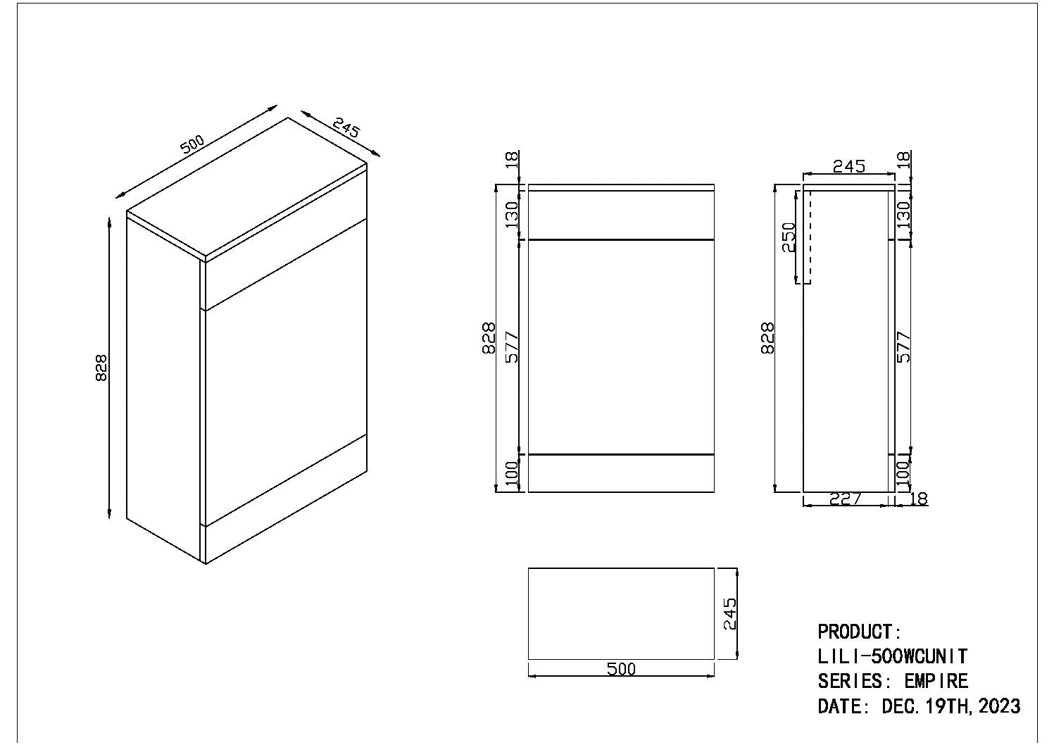 Daisy 500 WC Unit
