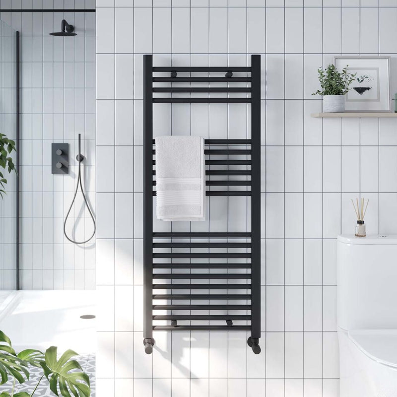 Strike Black 500X1200 Towel Rail