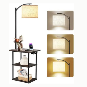 PESRAE Floor Lamp with Table