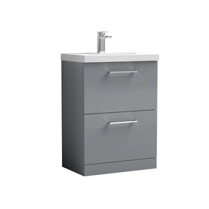 600mm Floor Standing 2-Drawer Vanity