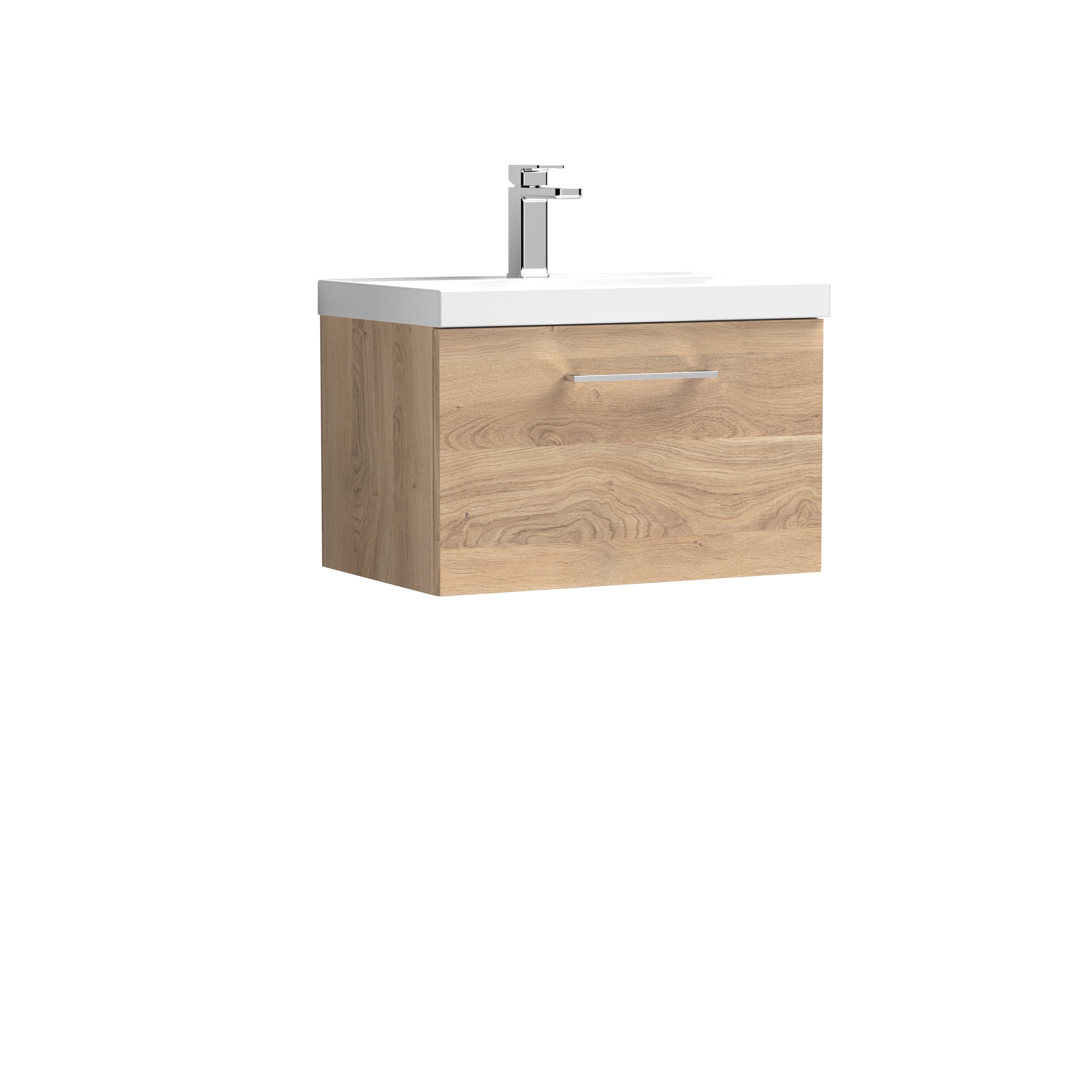 600mm Wall Hung 1-Drawer Vanity