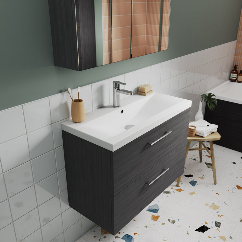 800mm Wall Hung 2-Drawer Vanity