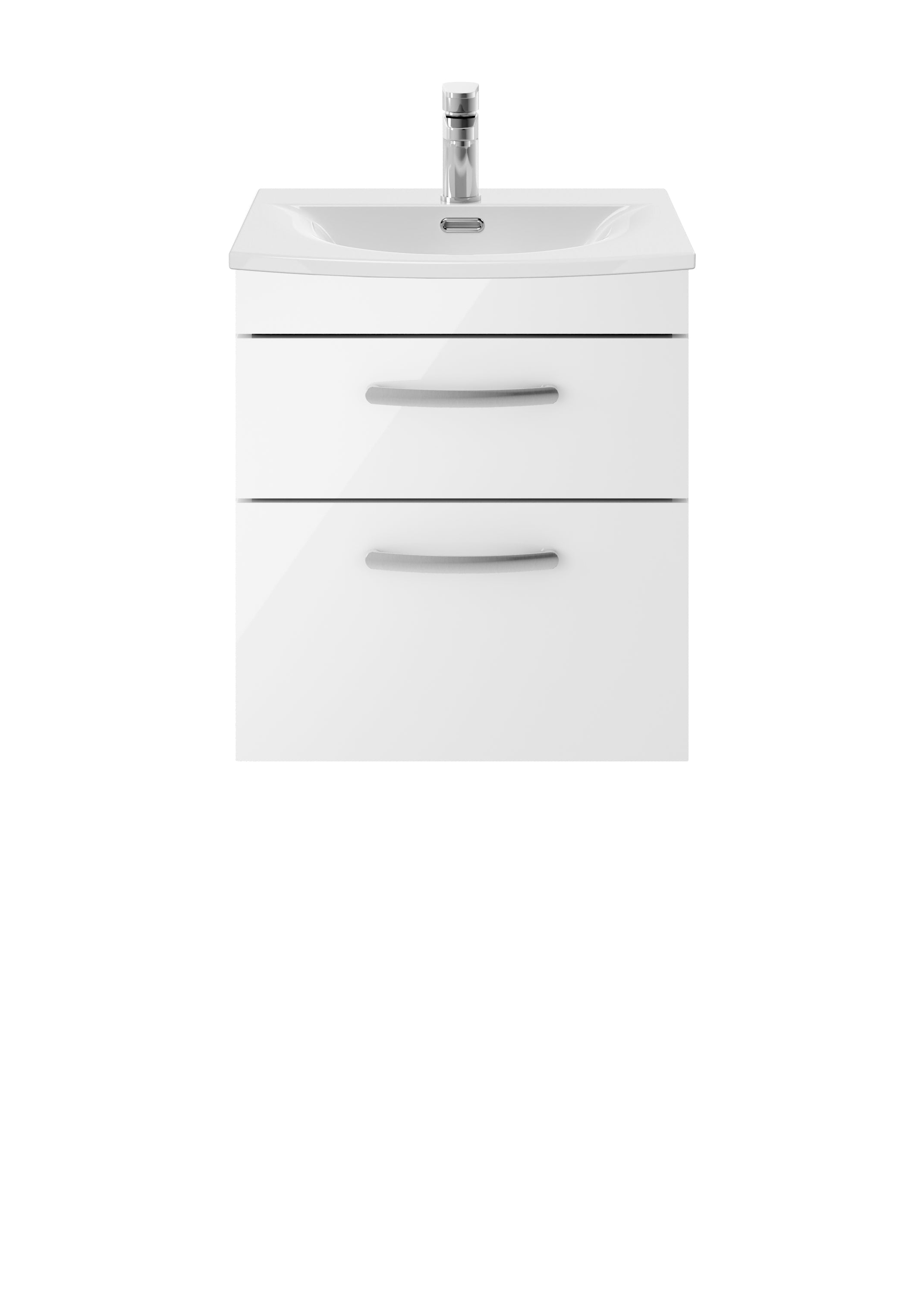 Reina 600mm Wall Hung 2-Drawer Vanity