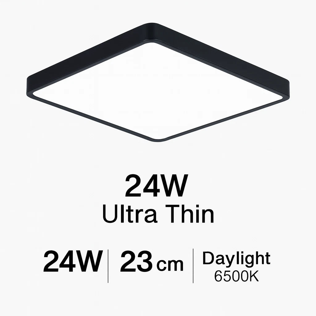 Ultra Thin LED Ceiling Light 24W Square