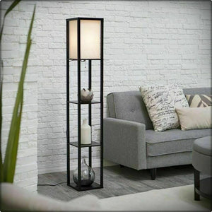LED Wooden Floor Lamp 3-tier