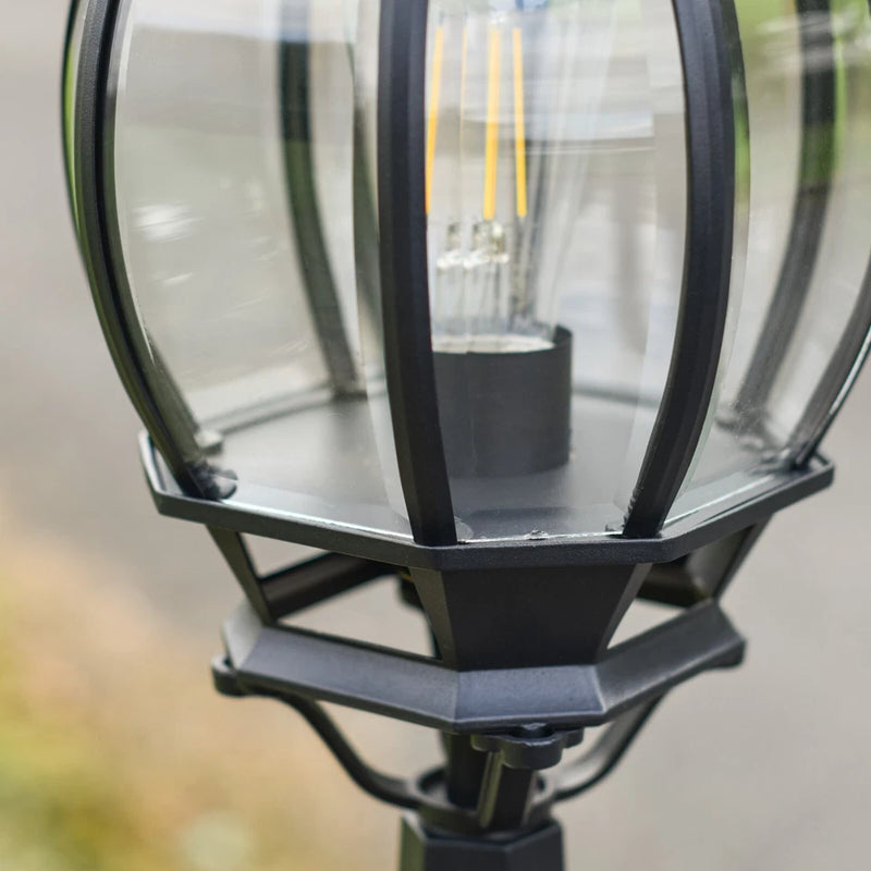 Ascot  Black Pillar Light