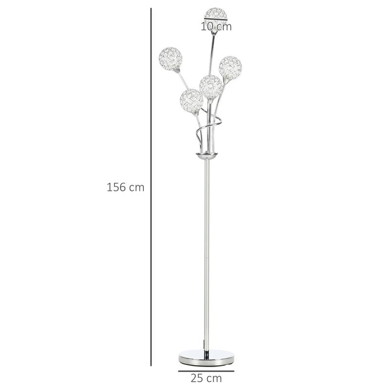 HOMCOM Modern Floor Lamp