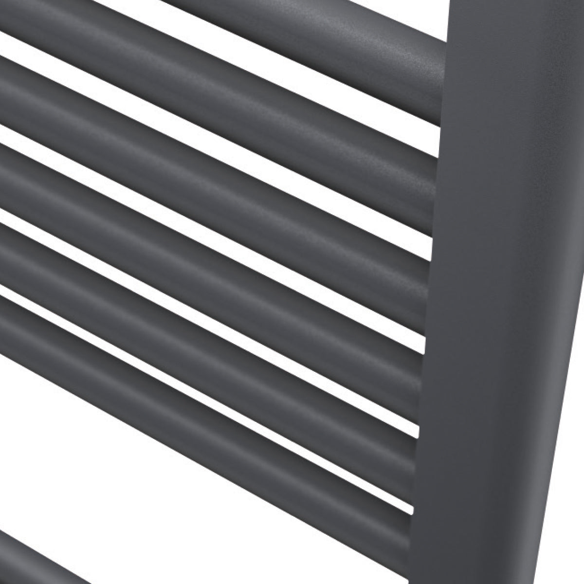 Strike Black 400X1000 Towel Rail